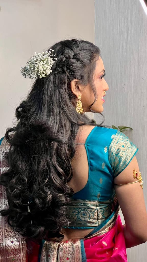 Elegant Floral Hair Braid